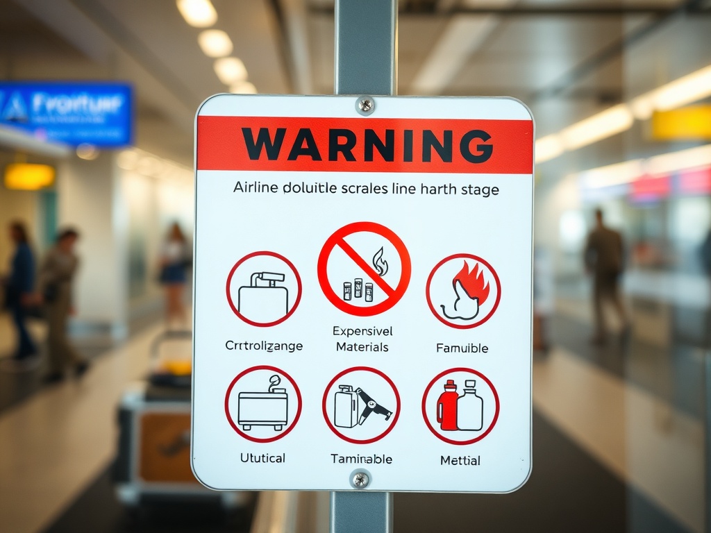 폭발물과 인화성 물질에 대한 경고 표지판과 안전 표시 이미지